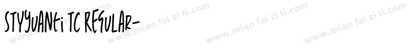 STYyuanti TC Regular字体转换